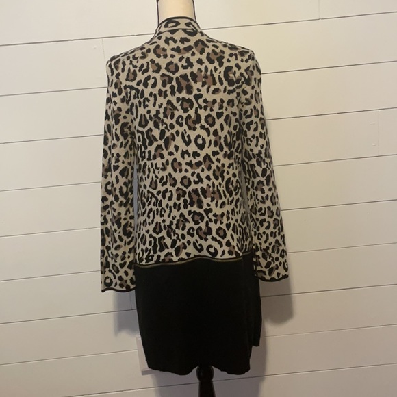 Chicos leopard print open front convertible cardigan - Picture 5 of 10